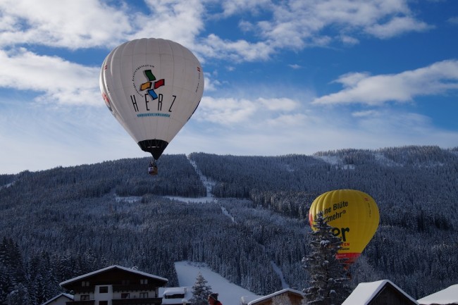 Traumhafte Panoramen während der Ballonwochen in Filzmoos