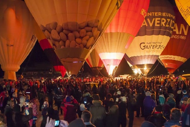 Tausende Besucher in Filzmoos bei der Nacht der Ballone